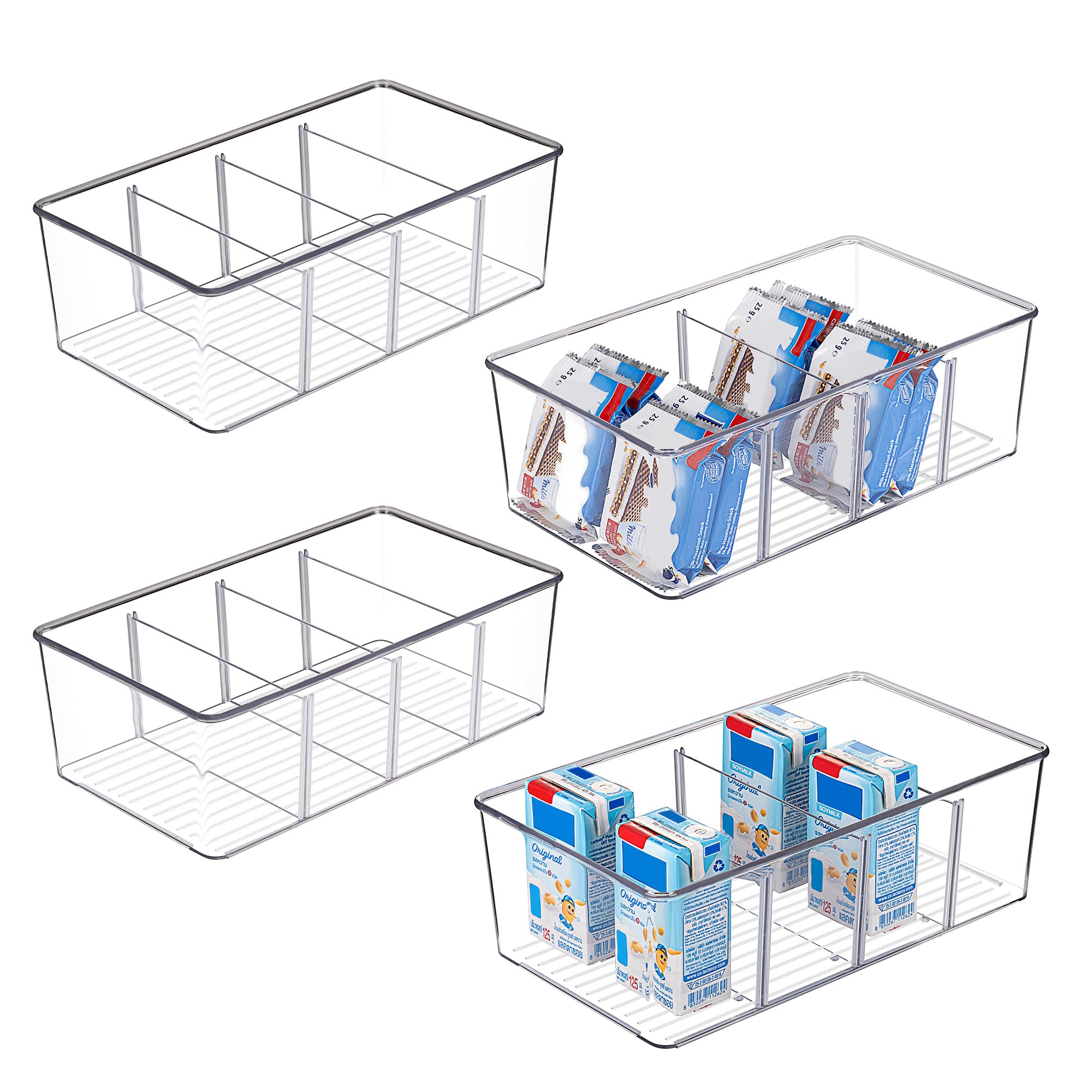 Food Snacks Packets - 4 Bölmeli Gıda Saklama Düzenleyici Kutuları