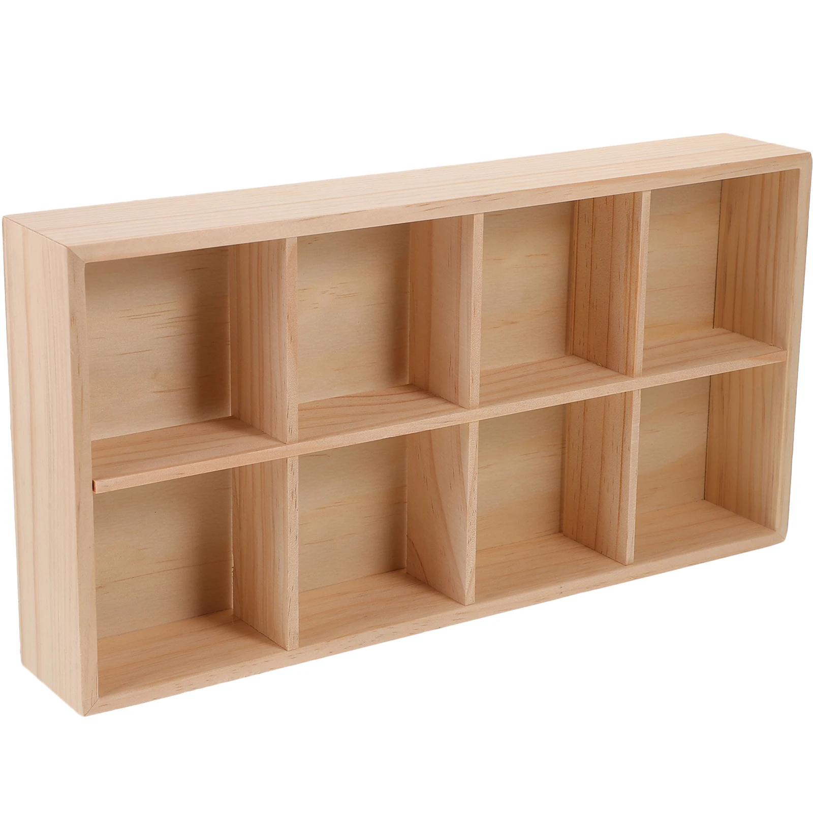 Food Snacks Packets - 1 adet Ahşap Bölmeli Saklama Kutusu